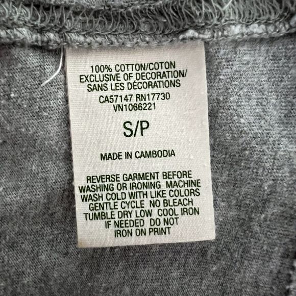 Roots Shirt Womens Small Gray Red Raglan Baseball‎ Tee Sporty Casual Versatile - Picture 7 of 7